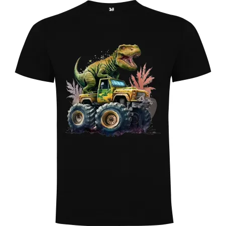 Dětské tričko Dinosaurus v Monster Trucku 3