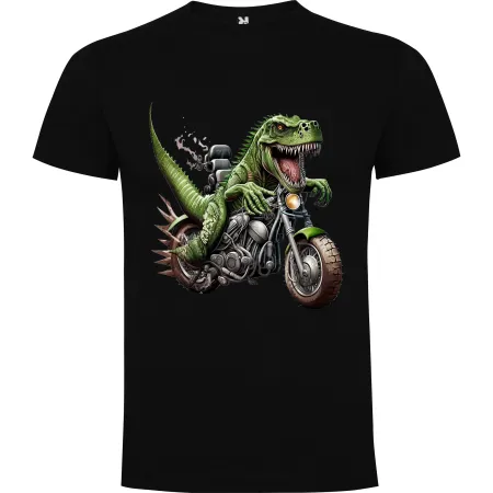 Dětské tričko Dinosaurus na motorce 1