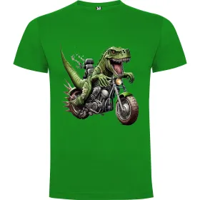 Dětské tričko Dinosaurus na motorce 1