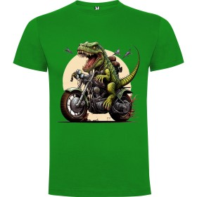 Dětské tričko Dinosaurus na motorce 2