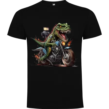 Dětské tričko Dinosaurus na motorce 3