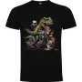 Dětské tričko Dinosaurus na motorce 3