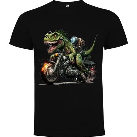 Dětské tričko Dinosaurus na motorce 4