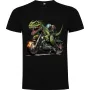Dětské tričko Dinosaurus na motorce 4