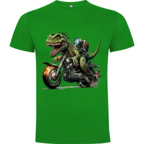 Dětské tričko Dinosaurus na motorce 4