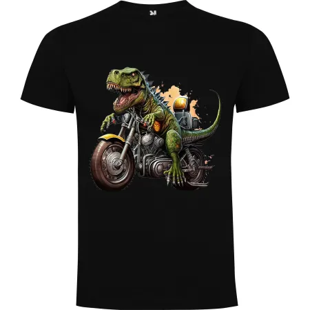 Dětské tričko Dinosaurus na motorce 5