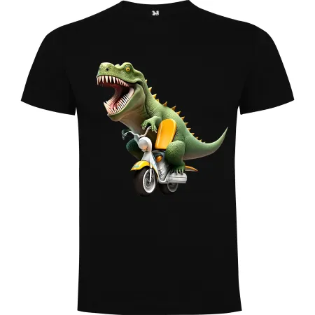 Dětské tričko Dinosaurus na motorce 7