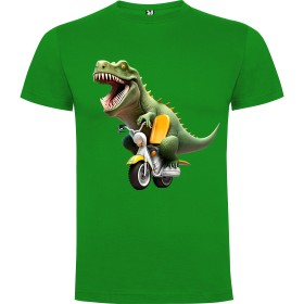 Dětské tričko Dinosaurus na motorce 7