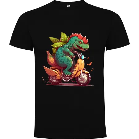 Dětské tričko Dinosaurus na motorce 8