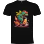 Dětské tričko Dinosaurus na motorce 8