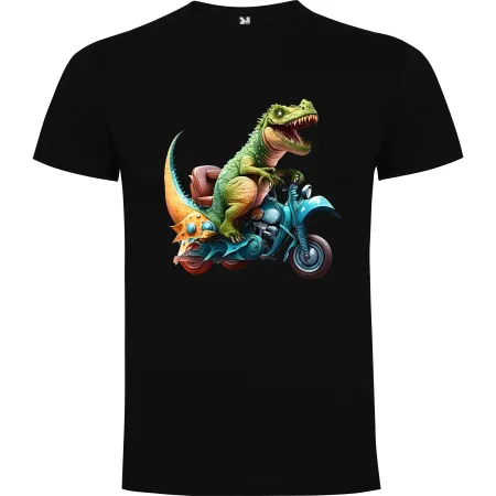 Dětské tričko Dinosaurus na motorce 9