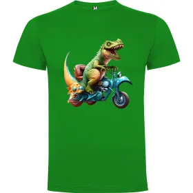 Dětské tričko Dinosaurus na motorce 9