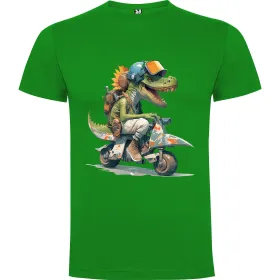 Dětské tričko Dinosaurus na motorce 10