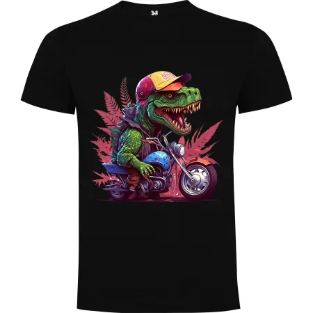 Dětské tričko Dinosaurus na motorce 12