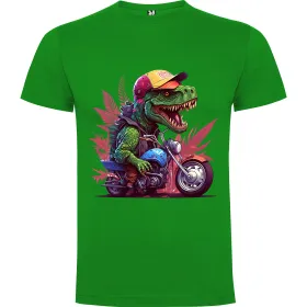 Dětské tričko Dinosaurus na motorce 12