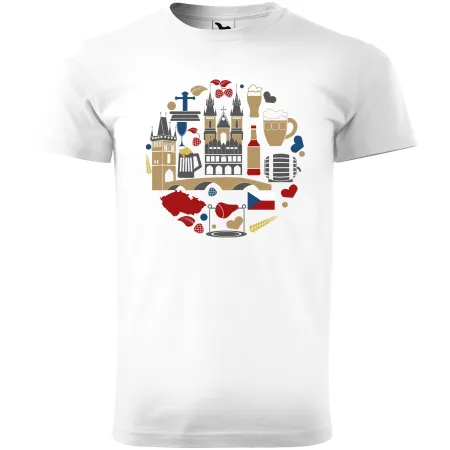 Pánské tričko Česko v kruhu 1