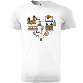 Pánské tričko Česko v srdci