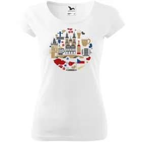 Dámské tričko Česko v kruhu 1