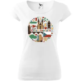 Dámské tričko Česko v kruhu 2