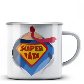 Plechový hrnek Supertáta