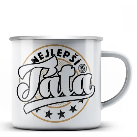 Plechový hrnek Nejlepší táta