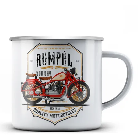 Jawa 500 OHV Rumpál hrnek - plechový