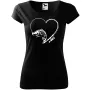 Dámské tričko pro rybářky Kapr v srdci