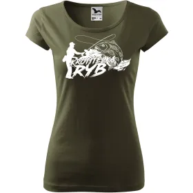 Dámské tričko pro rybářky Krotitelka ryb