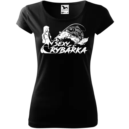 Dámské tričko pro rybářky Sexy rybářka