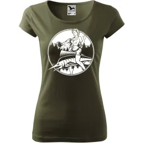 Dámské tričko pro rybářky Rybářka 3