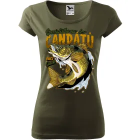 Dámské tričko pro rybářky Specialistka na lov candátů