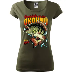 Dámské tričko pro rybářky Specialistka na lov okounů