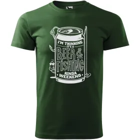 Pánské tričko pro rybáře Beer and Fishing