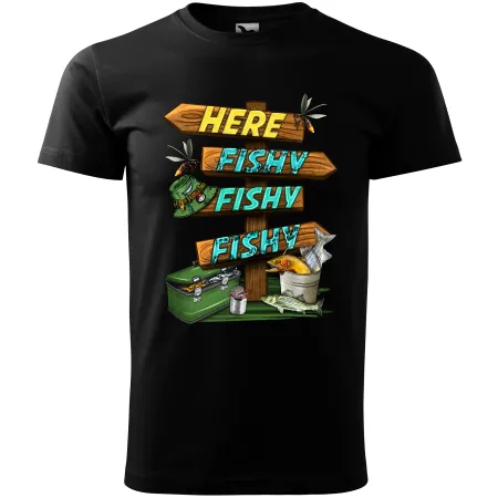 Pánské tričko pro rybáře Fishy Fishy Fishy
