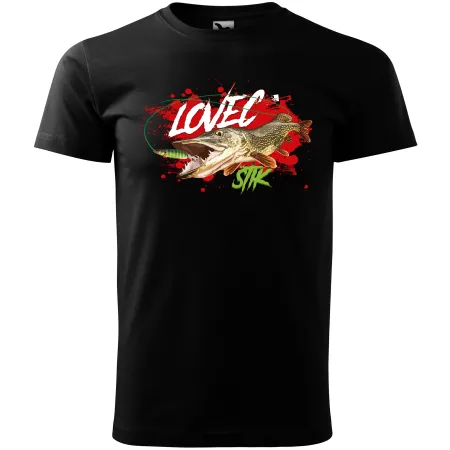 Pánské tričko pro rybáře Lovec štik