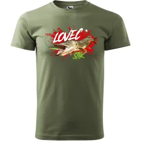 Pánské tričko pro rybáře Lovec štik