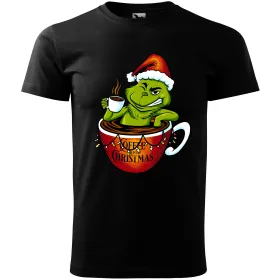 Pánské tričko Grinch Coffee before Christmas