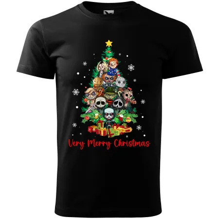 Pánské tričko Merry Christmas Horror Tree