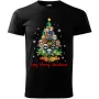 Pánské tričko Merry Christmas Horror Tree
