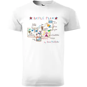 Pánské tričko Sám doma - Plán bitvy (Plánek)