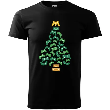 Pánské tričko Vánoční stromek - Gamer