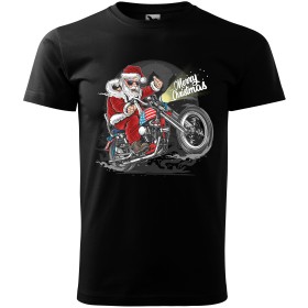 Pánské tričko American Biker Santa