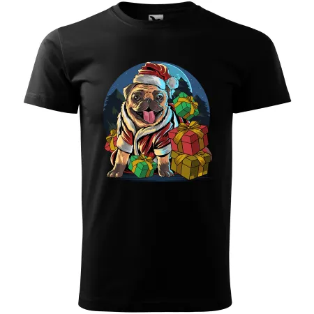 Pánské tričko Santa Mops