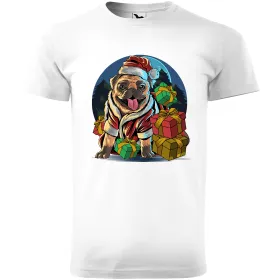 Pánské tričko Santa Mops