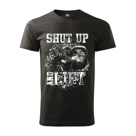 Pánské tričko Shut Up and lift