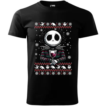 Pánské tričko Jack Skellington - Ugly sweater style
