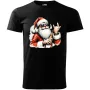 Pánské tričko Santa s pivem - Rocker