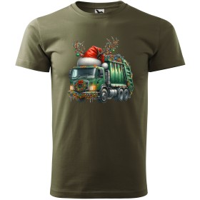 Pánské tričko Vánoční stroj - popeláři