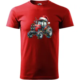 Pánské tričko Vánoční stroj - traktor 1