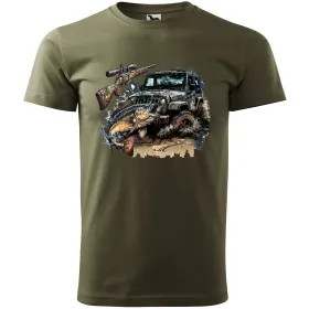 Pánské tričko Hunting, Fishing, Offroad